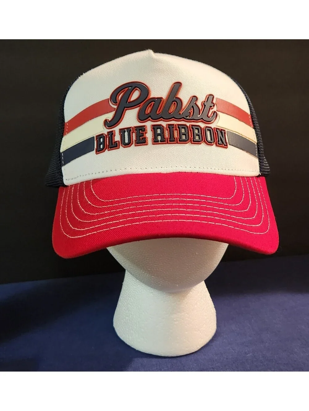 Pabst Blue Ribbon PBR Retro Trucker Hat Snapback H3 Sportgear NEW w/TAGS